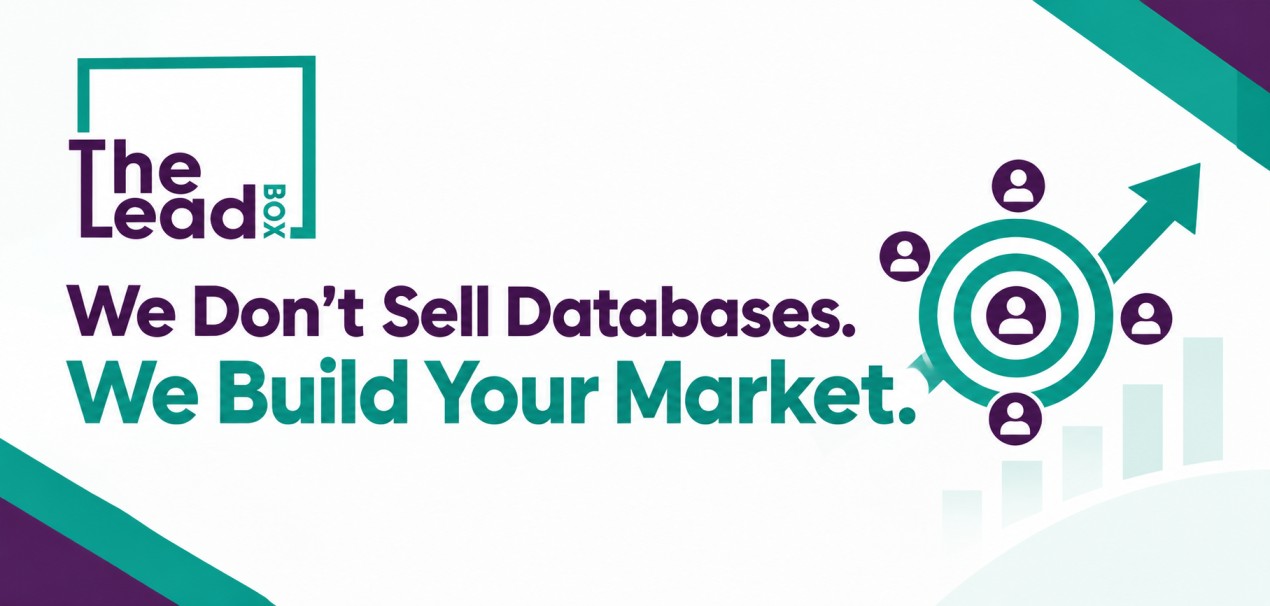 We Don't Sell Databases. We Build Your Market We Don't Sell Databases. We Build Your Market