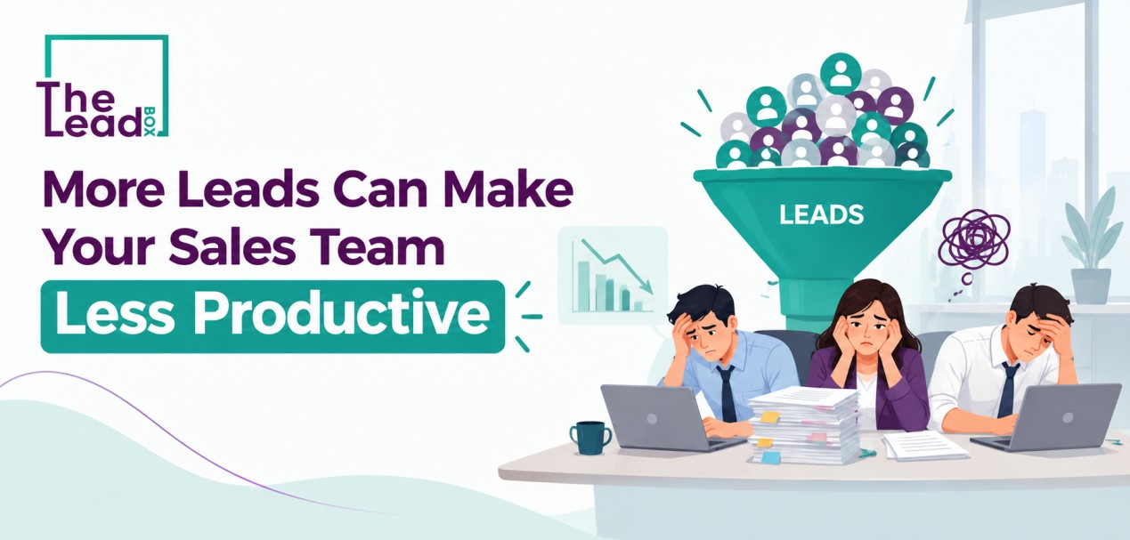 More Leads Can Make Your Sales Team Less Productive More Leads Can Make Your Sales Team Less Productive