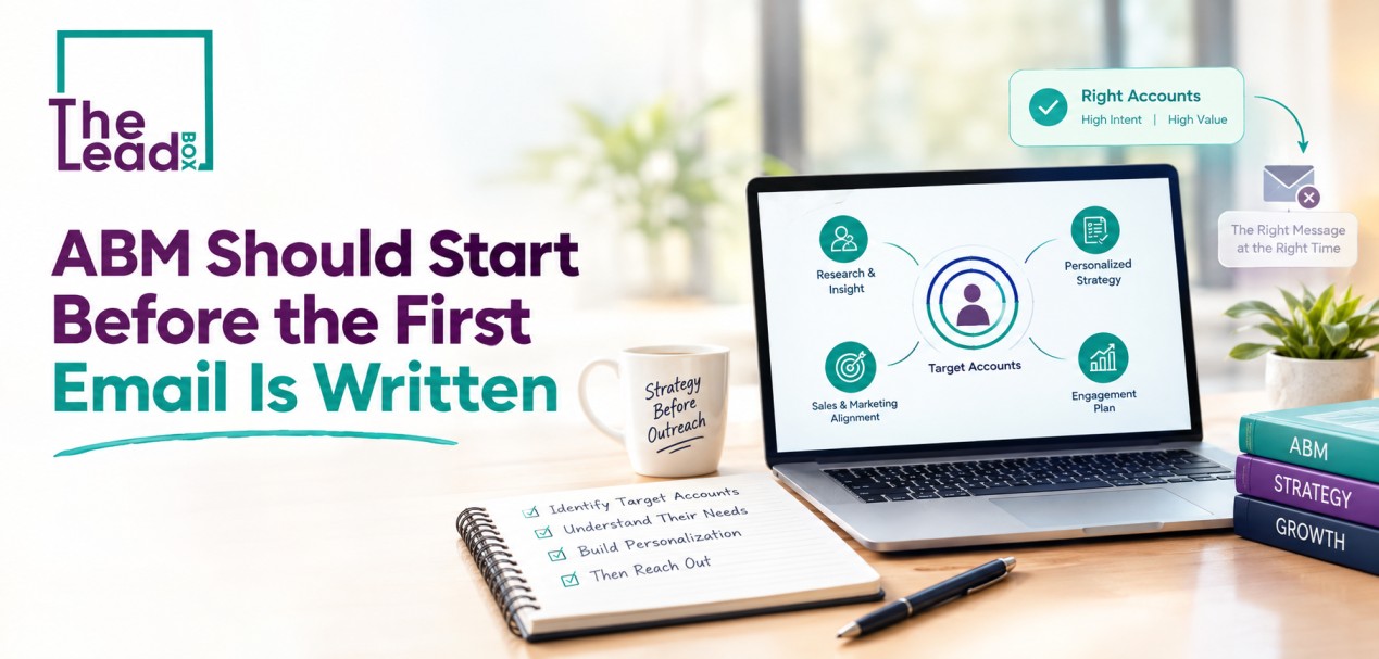 ABM Should Start Before the First Email Is Written. ABM Should Start Before the First Email Is Written.